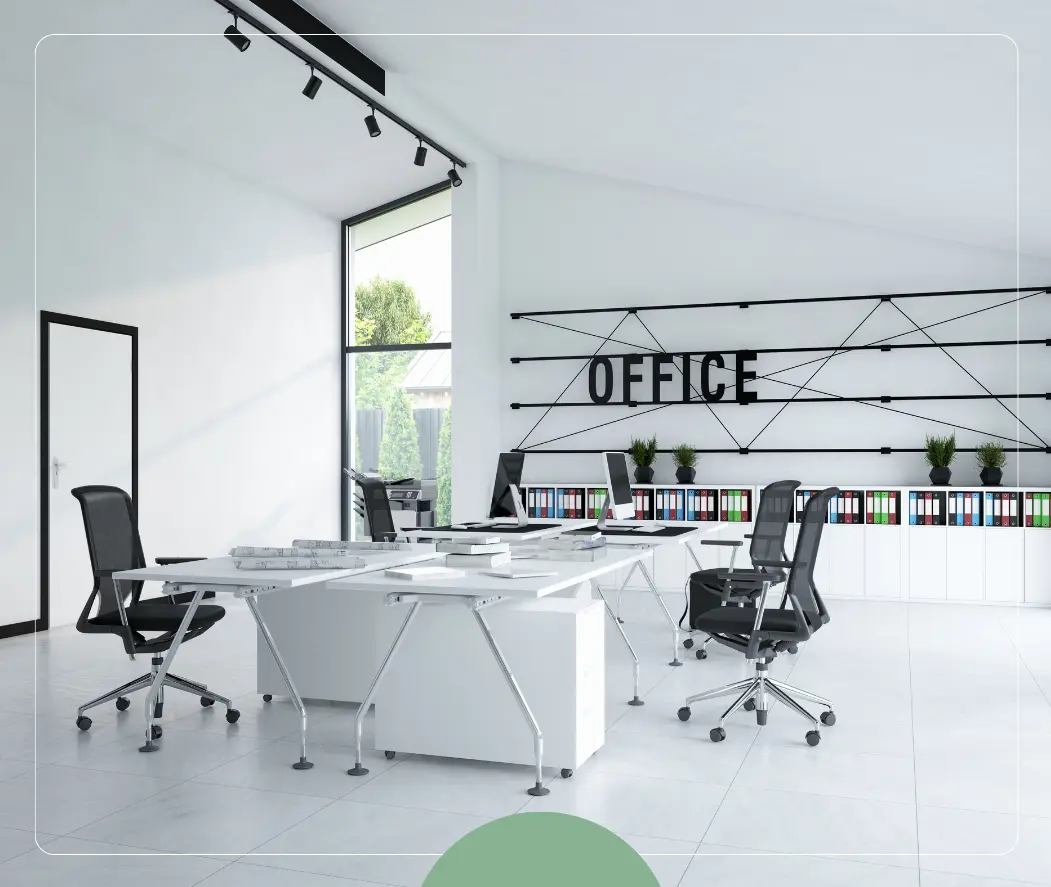 Post-construction office cleaning service in Miami FL — dust and debris removal after renovation